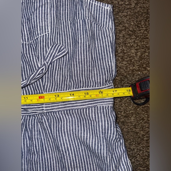 Anthropologie Blue Striped Jumpsuit - Picture 5 of 8